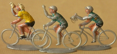 Cyclistes miniatures rétro vintage