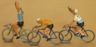 Cyclistes miniatures rétro vintage