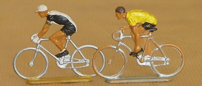 Cyclistes miniatures rétro vintage