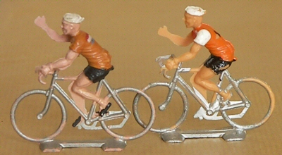 Cyclistes miniatures rétro vintage