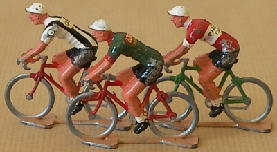 Cyclistes miniatures rétro vintage