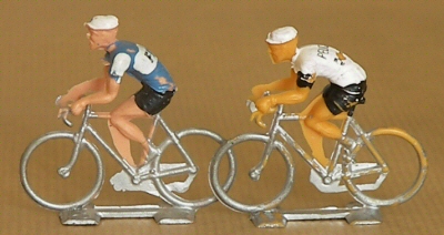 Cyclistes miniatures rétro vintage