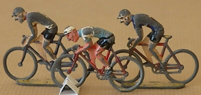 Cyclistes miniatures rétro vintage