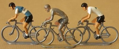 Cyclistes miniatures rétro vintage