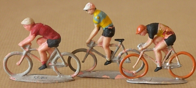 Cyclistes miniatures rétro vintage