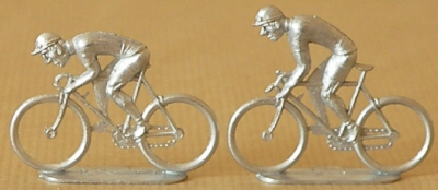 Cyclistes miniatures rétro vintage