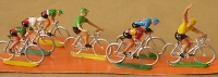 Cyclistes miniatures rétro vintage