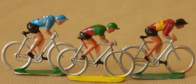 Cyclistes miniatures rétro vintage