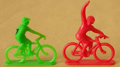 Cyclistes miniatures rétro vintage