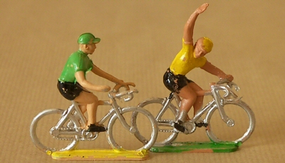 Cyclistes miniatures rétro vintage