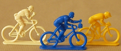 Cyclistes miniatures rétro vintage