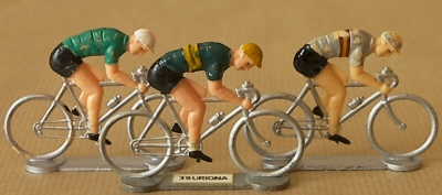Cyclistes miniatures rétro vintage