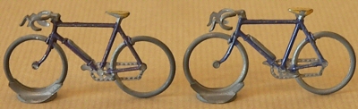 Cyclistes miniatures rétro vintage