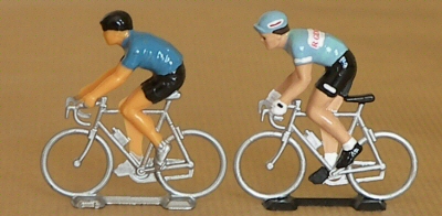 Cyclistes miniatures