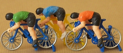 Cyclistes miniatures rétro vintage