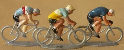 Cyclistes miniatures rétro vintage