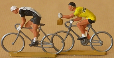 Cyclistes miniatures rétro vintage